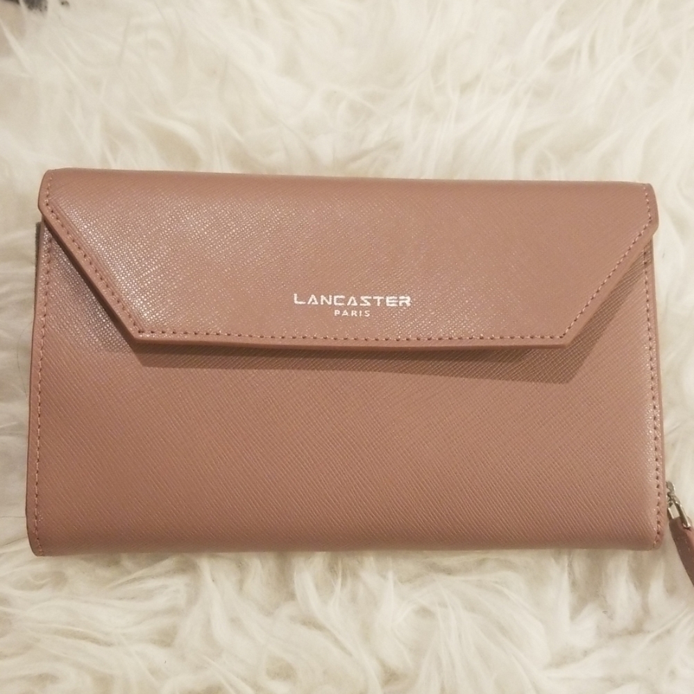 💕LANCASTER PARIS💕 Large Leather Ziparound Wallet